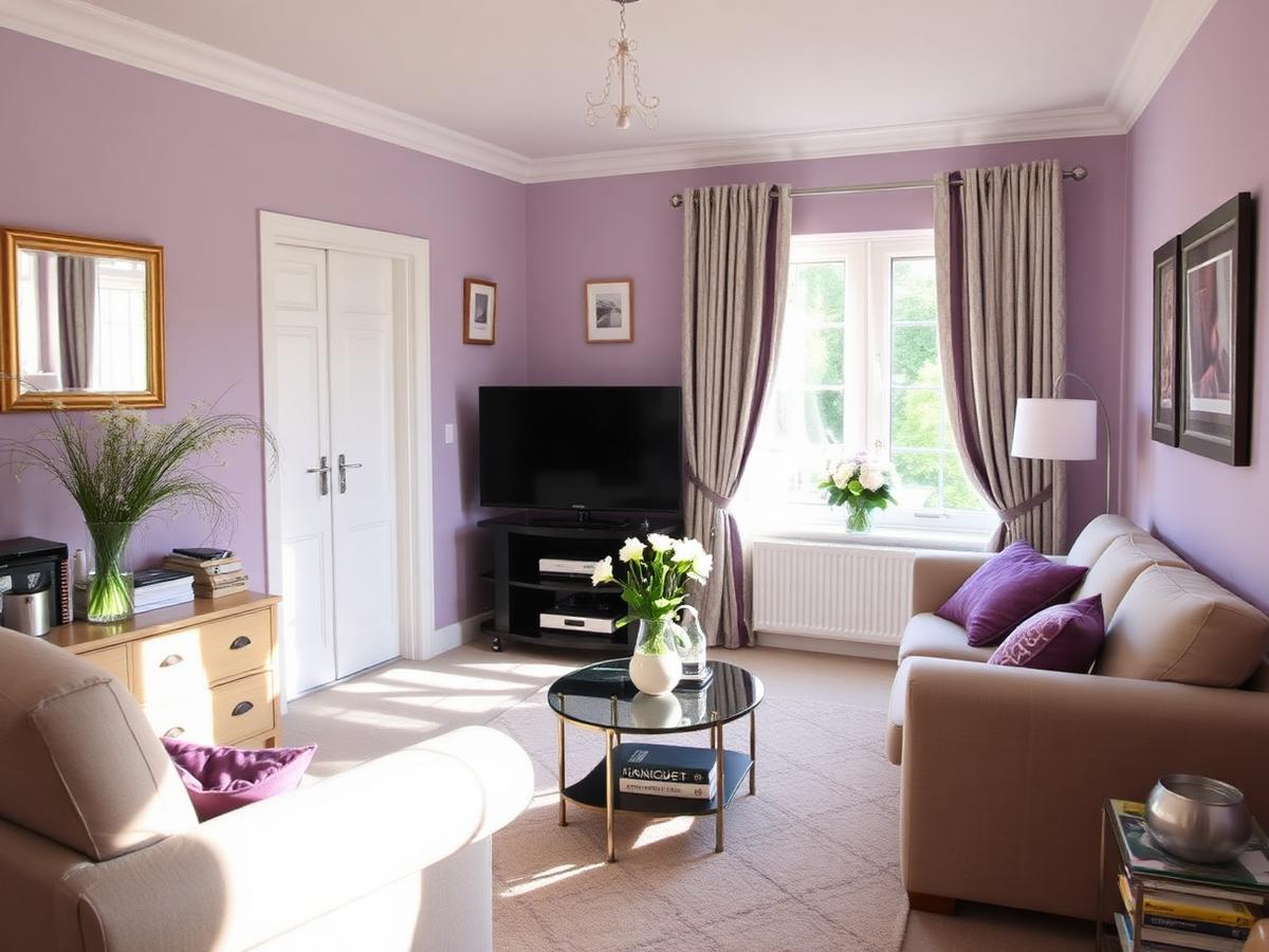 Serene, freshly cleaned living room after a compassionate home reset